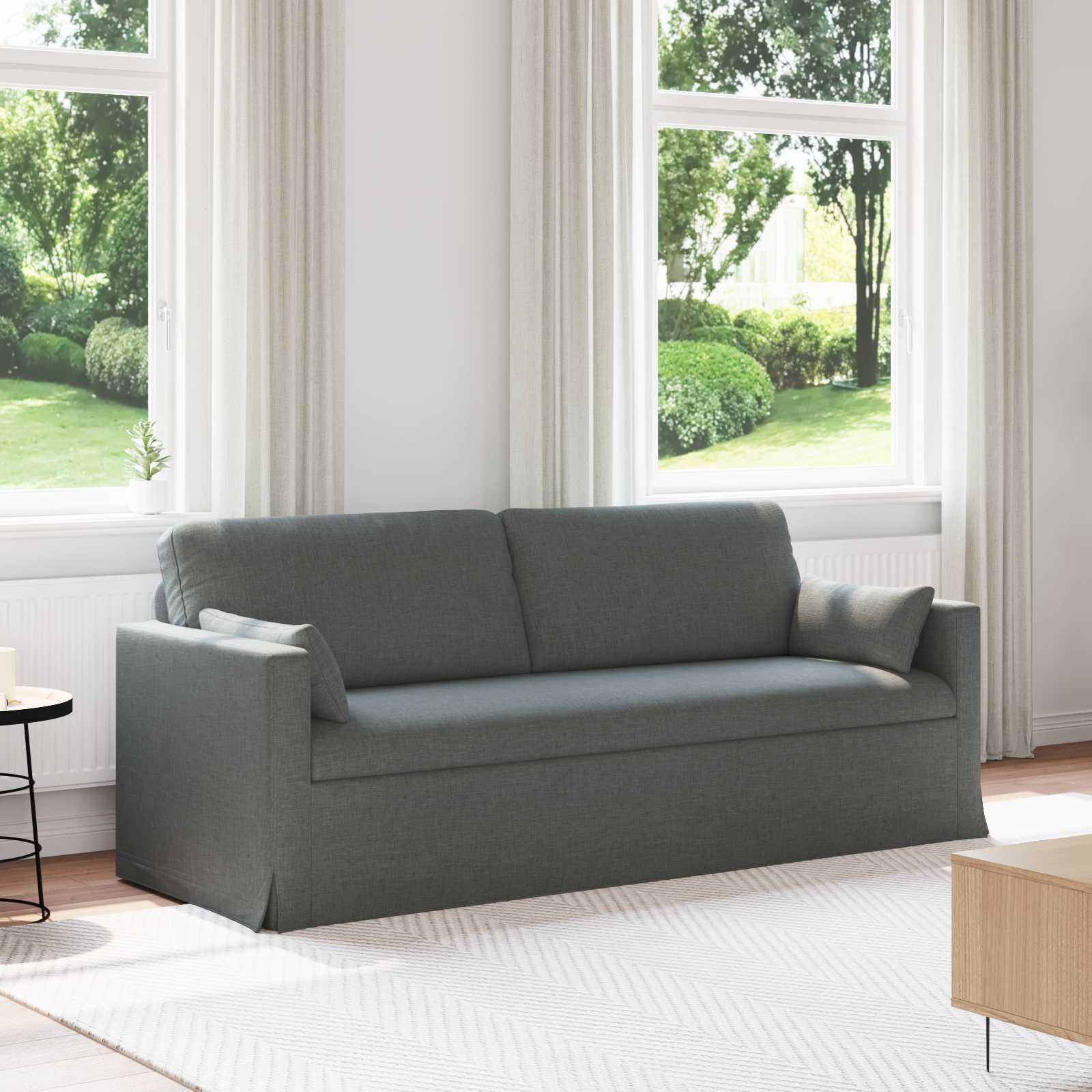 vidaXL Sofa Ciemnoszary 198 x 78 x 80 cm Metal