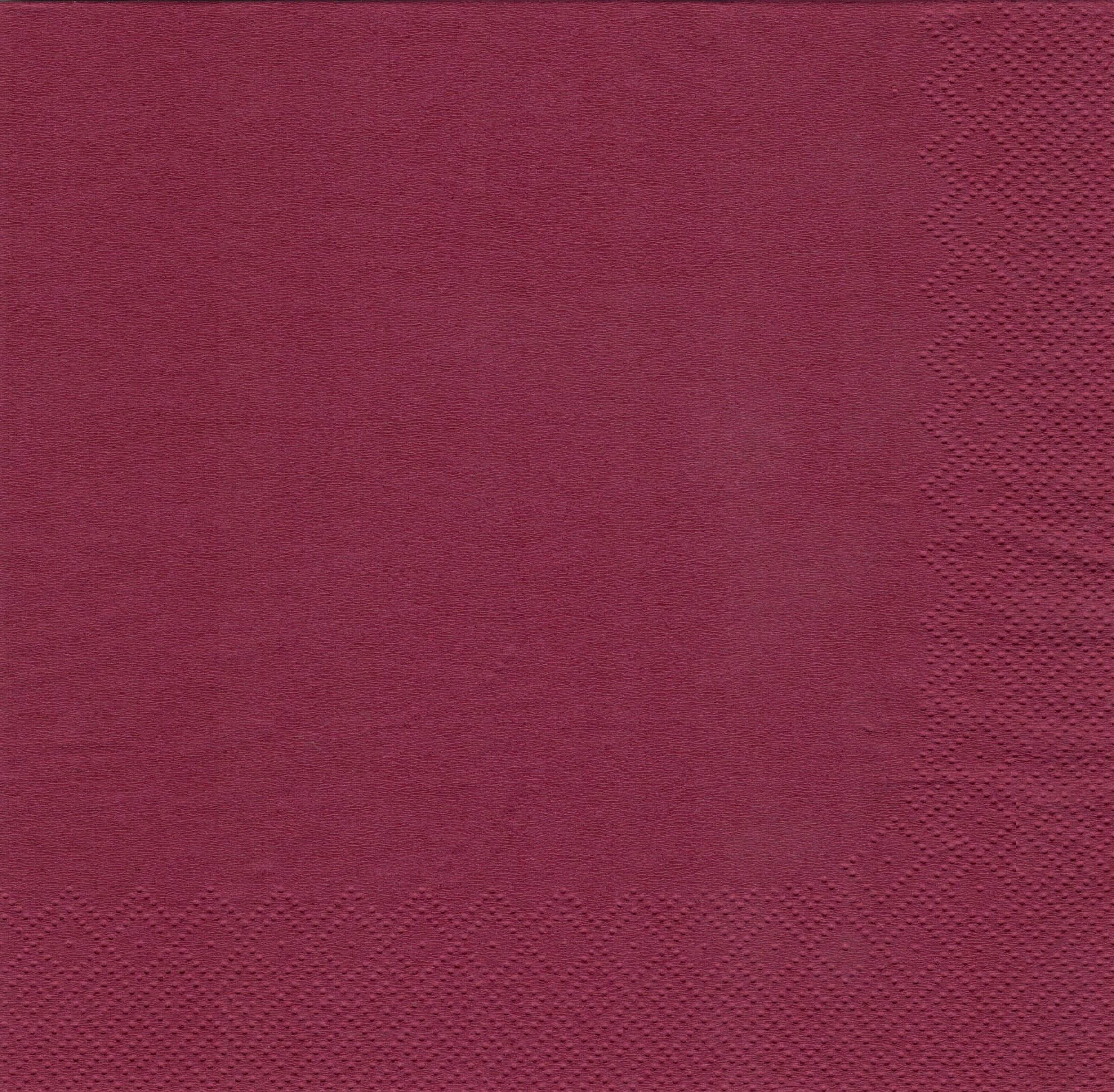 Serwetki AFH AHA, 2-warstwowe, składanie 1/4, 33x33cm, 250 szt., bordowe