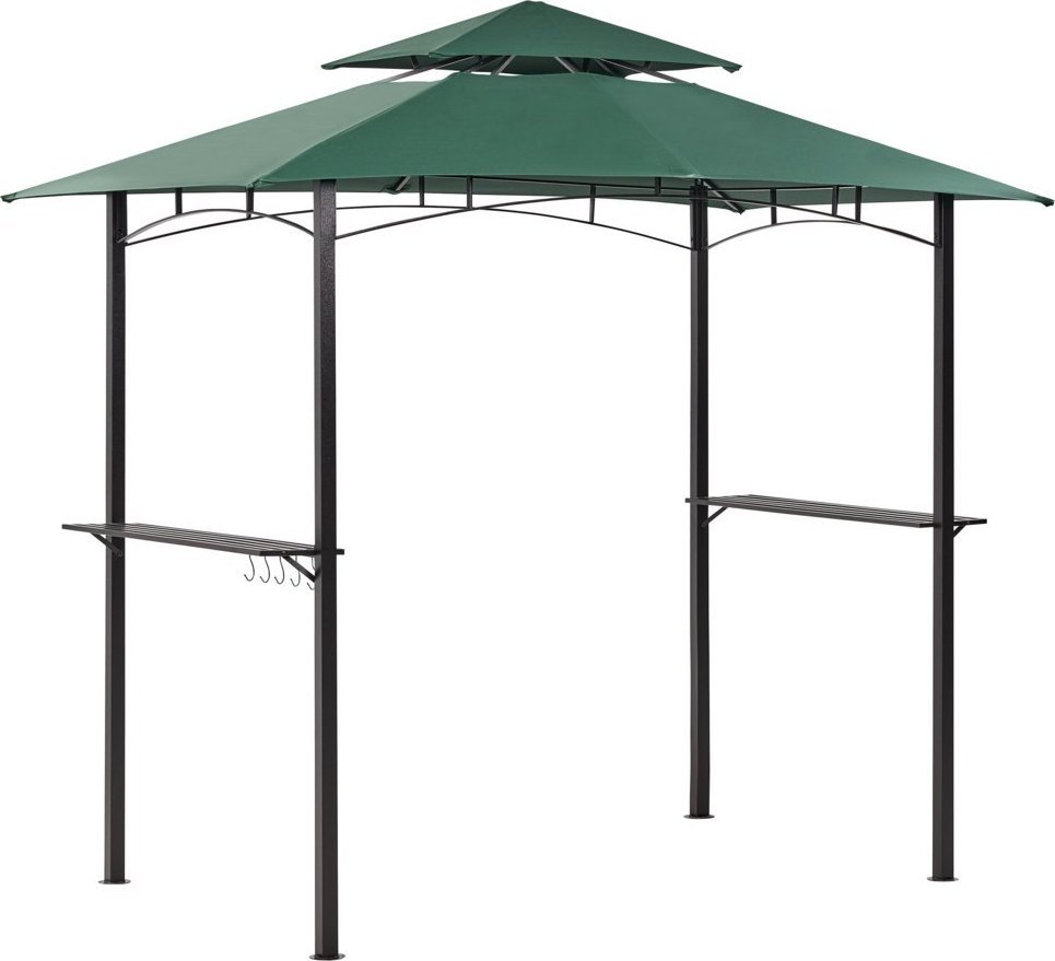 Beliani Pawilon ogrodowy 245 x 200 cm ciemnozielony NARO Bel