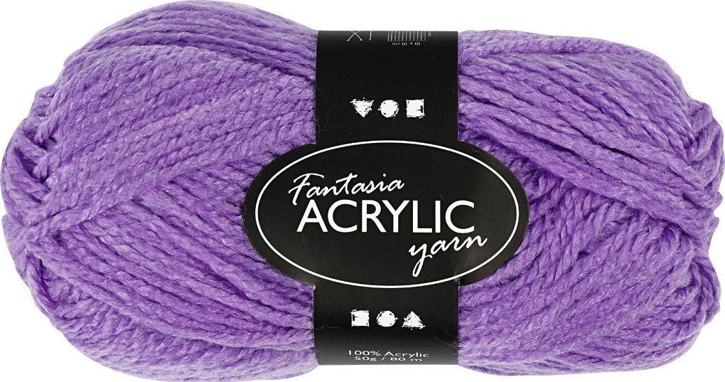 Creativ Company Włóczka akryl Fantasia Fioletowa 50 g