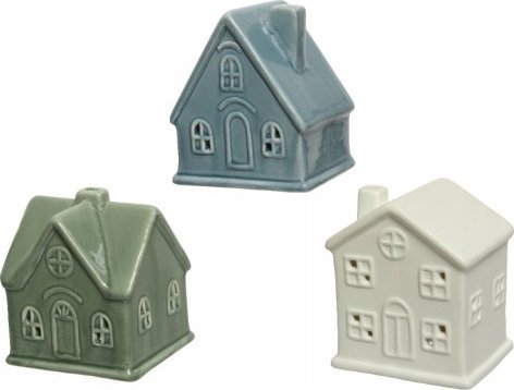 Kaemingk Domek porcelanowy figurka świąteczna 10 x 8,5 x 7,5 cm 1szt