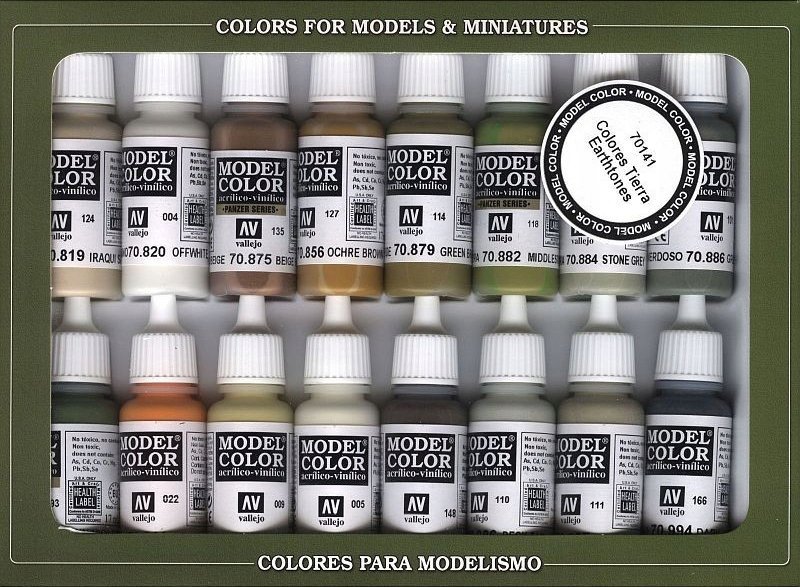 Vallejo Vallejo: 70.141 - Model Color - Effects - Earth Tones (16 x 18 ml)