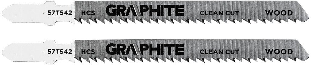 Brzeszczot do wyrzynarki, 10 TPI, HCS, uchwyt typu T, 2 szt., ząb odwrócony, czyste cięcie