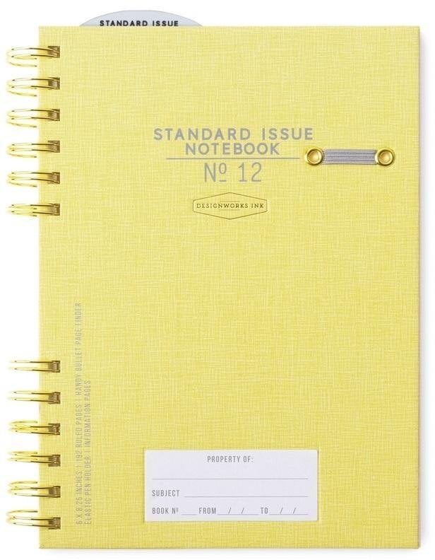 Designworks Ink Notatnik A5/192K linia Standard Issue No.12 ochre