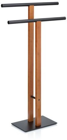 Wieszak na ręczniki Kela Amir, bambus/stal, 50 x 20 x 93 cm