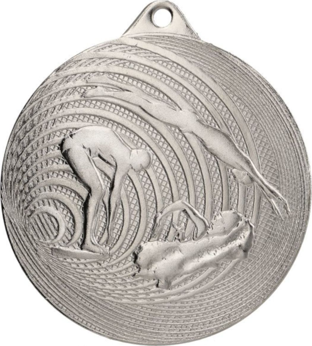 Victoria Sport MEDAL STALOWY PŁYWANIE FI 70 MMC3074 - SREBRNY