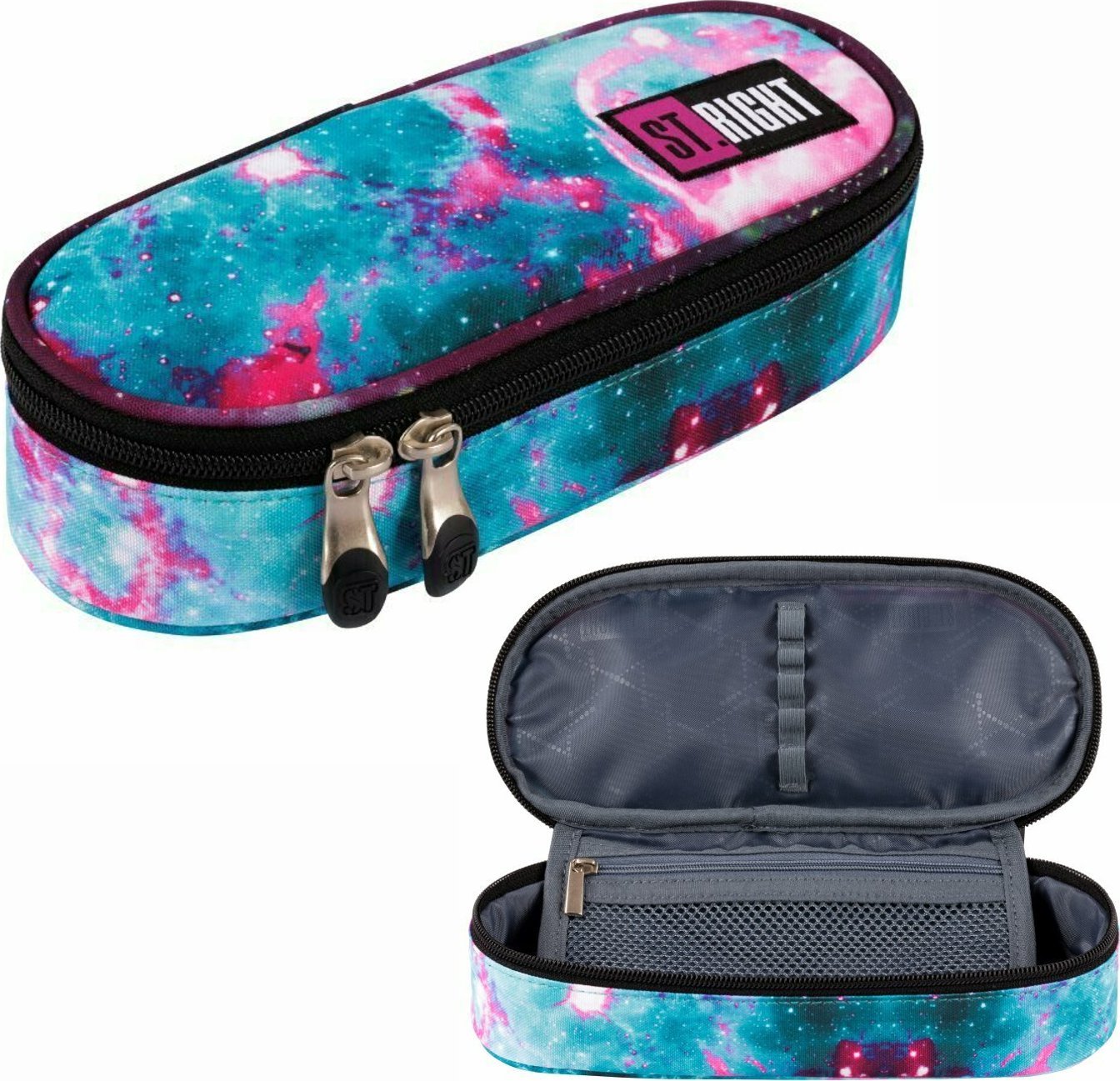 Piórnik Derform Piórnik saszetka usztywniona z wewnętrzną klapką ST.RIGHT PC-01 Nebula