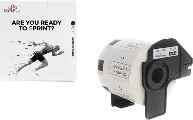 TB Print Etykiety TBEB-DK11209 Brother Czarny na Białym 62x29mm800szt