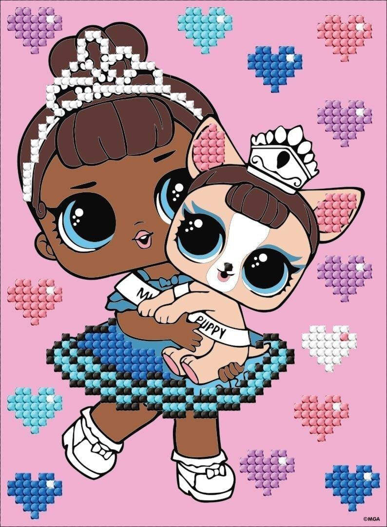 Ideyka mozaika - LOL Miss Baby 15x20cm