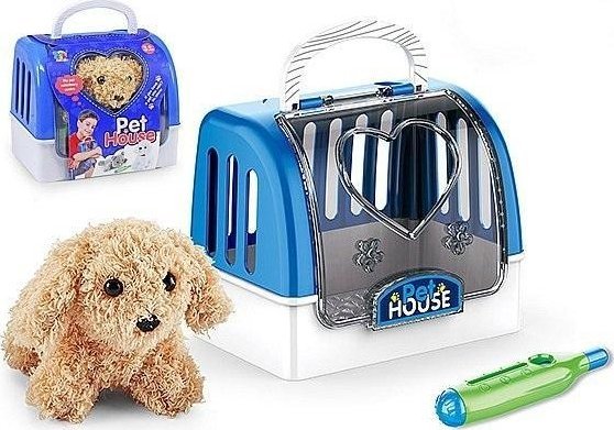 Piesek pluszowy z transporterem