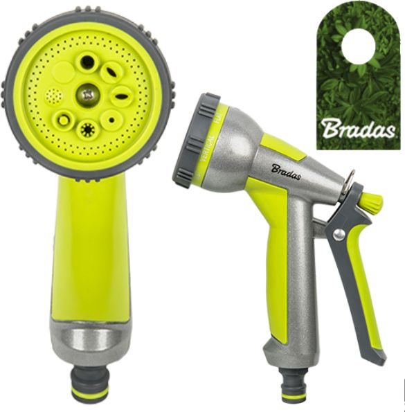 Bradas 8-funkcyjny pistolet ogrodowy metalowy LIME LINE LE-5108 BRADAS 9487