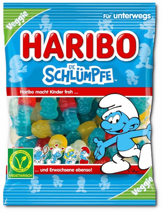 Żelki Smerfy 3 smaki wegańskie 100g - Haribo