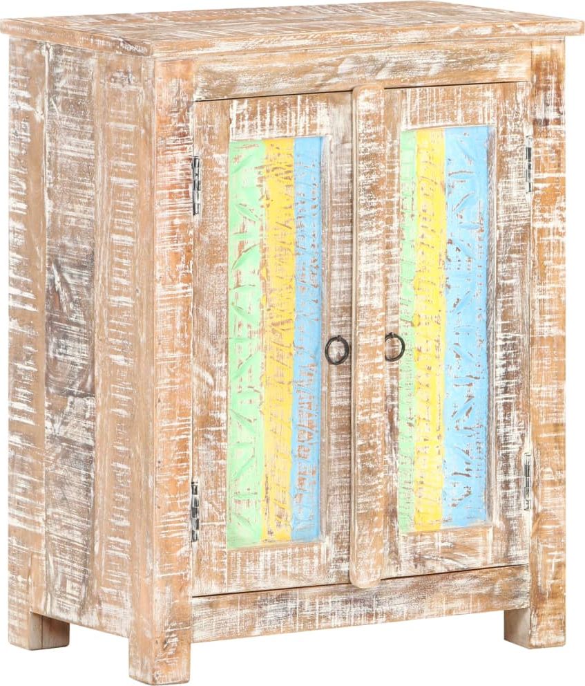 vidaXL Szafka, 61x35x76 cm, surowe drewno akacjowe