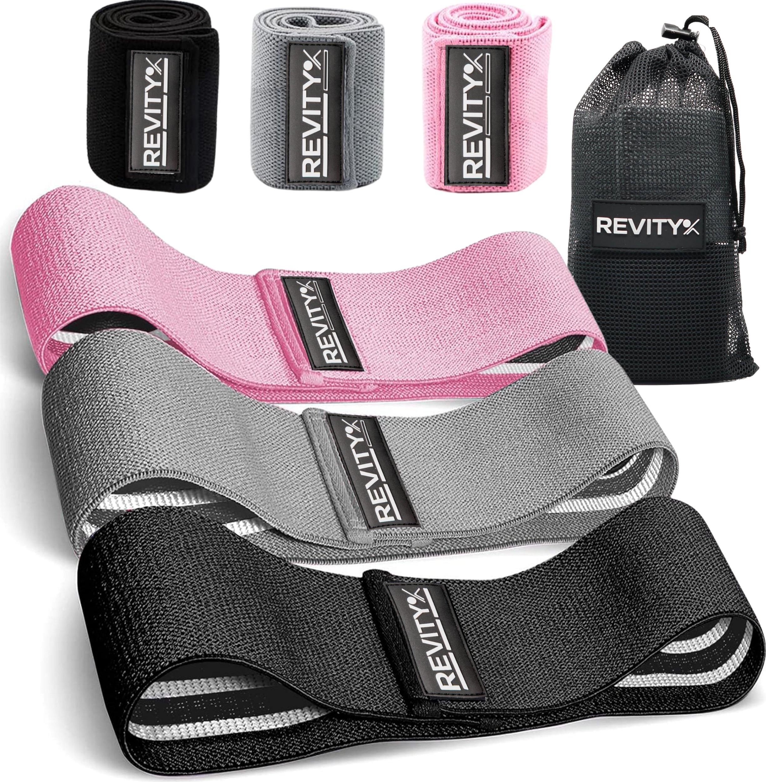Revity Gumy do ćwiczeń oporowe Hip Flex Band 3 szt. 8-32 kg