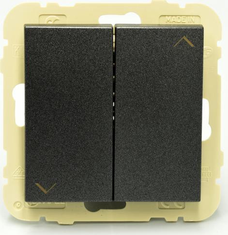 Efapel EFAPEL LOGUS90 ŁĄCZNIK ŻALUZJOWY ZWIERNY Z ELEKTRYCZNĄ BLOKADĄ GRAFIT 90281 KWIS