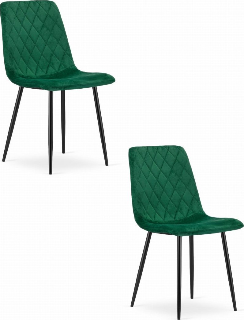 Leobert Krzesło TURIN - ciemna zieleń aksamit x 2