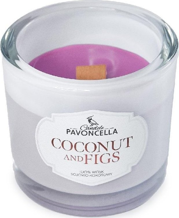 Świeczka sojowa Coconut and Figs biała 170g