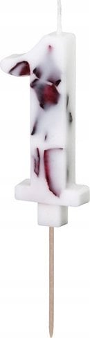 MFP paper ¦wieczka 1 biała z płatkami 8cm