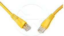 Solarix patchcord kat. 5e UTP PVC, osłonka nasuwana, 10m zółty