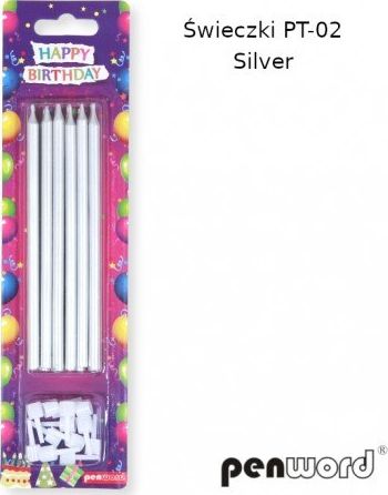 Penword ŚWIECZKI URODZINOWE PT-02 SILVER Penword