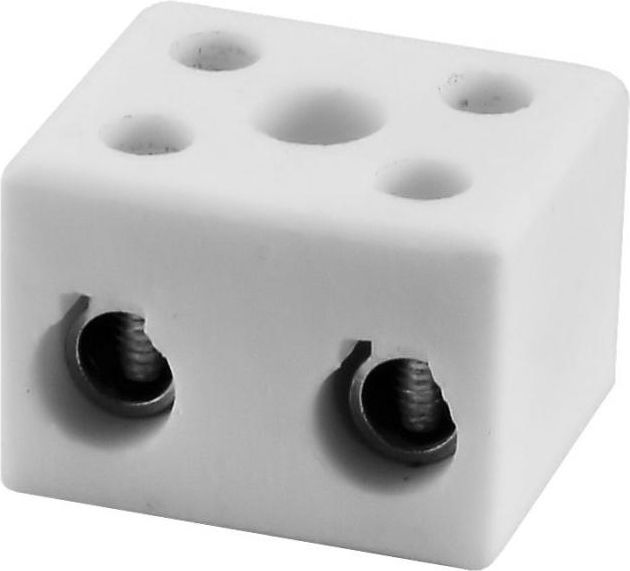 Simet Złączka gwintowa porcelanowa 16mm 2 tory biała (80732516)