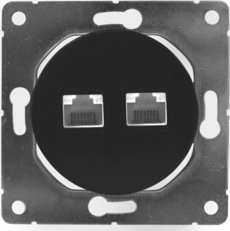 Electromalt ELECTROMALT OVAL GNIAZDO INTERNETOWE CAT6 + RJ11