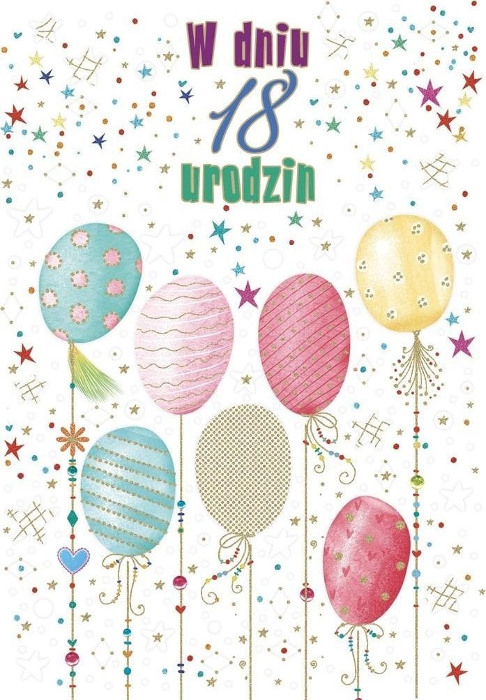 Kartka okolicznościowa Urodziny 18