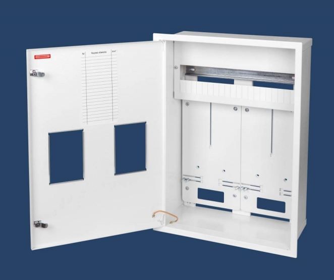 Karwasz Szafka licznikowa podtynkowa 2-licznikowa 3-fazowe 20 modułów IP30 (RW-2L-20 Z/O)