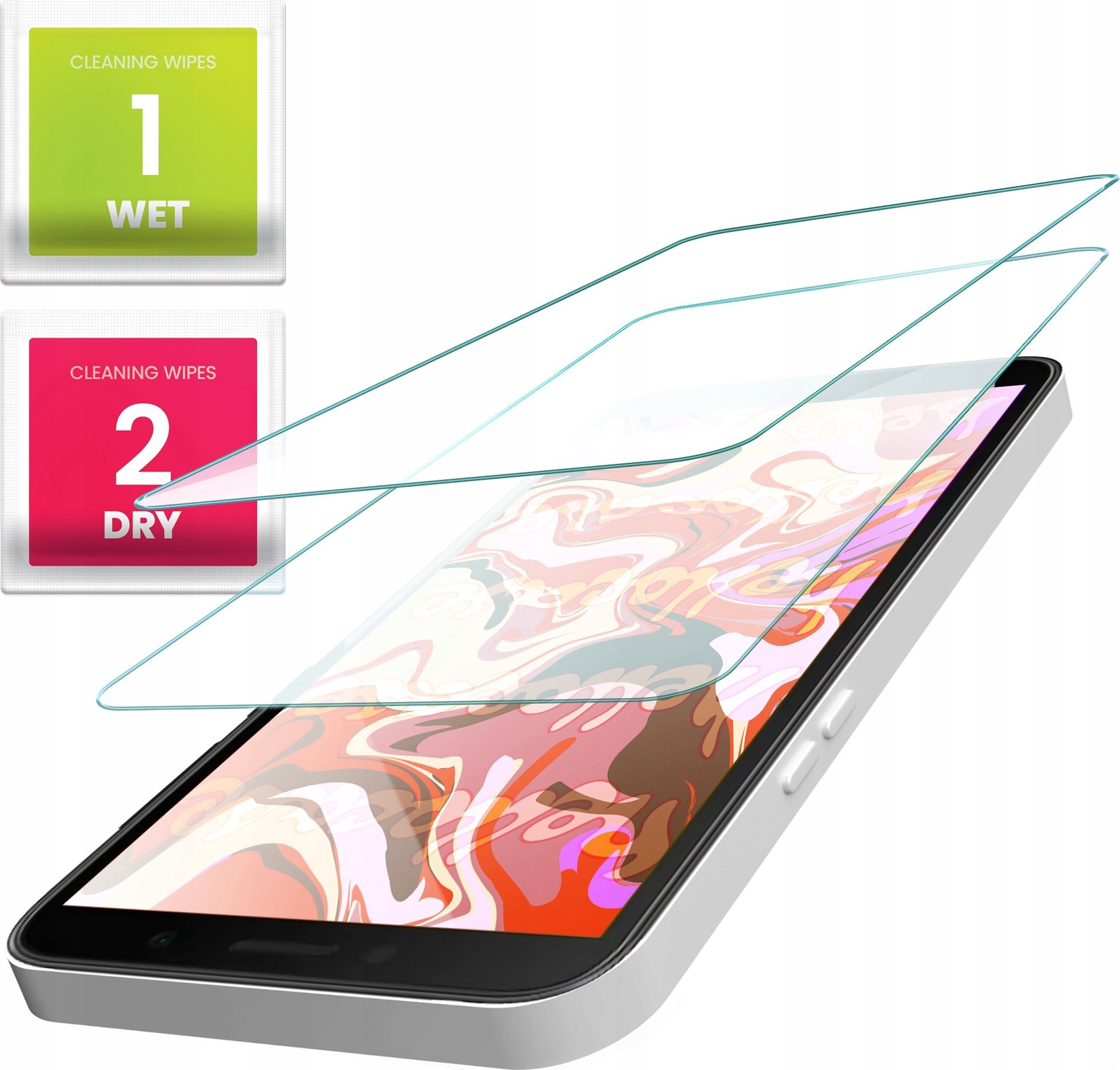 Hello Case 2-PAK Szkło Hartowane do LG Q6 (szybka 9H, płaskie 2.5D, ochronne)