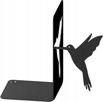 Gamet Podpórka do książek na regał stalowa 18 cm czarna