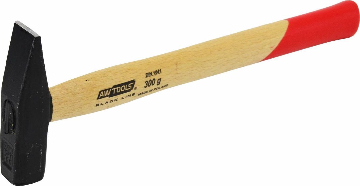 AWTools AWTOOLS MŁOTEK ŚLUSARSKI 0,3 kg TRZONEK DREWNIANY BLACK LINE AW32033BL