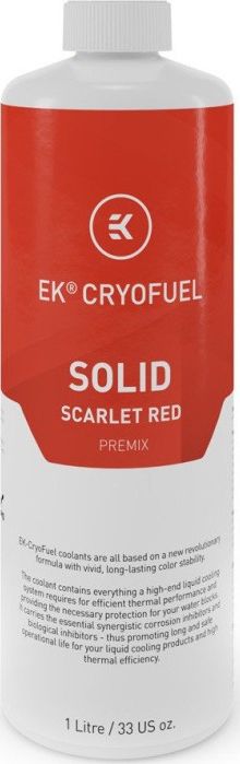 EK Water Blocks EK Water Blocks EK-CryoFuel Solid Premix, Scarlet Red - 1000ml