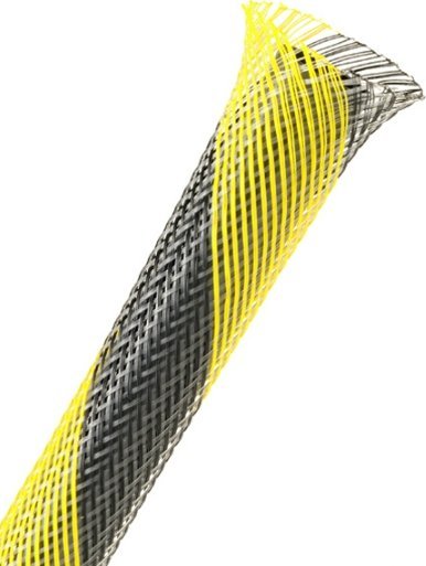 Techflex Oplot FLEXO PET 10mm Czarno-Żółty (PTN0.38SS)