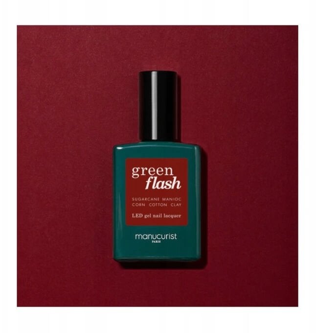 MANUCURIST_Green Flash Led Gel Nail Lacquer lakier do paznokci Dark Pansy 15ml