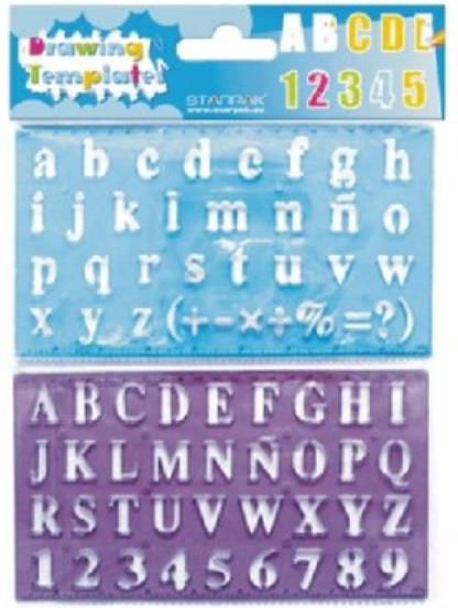 Starpak Szablony plastik, Literki (276076)