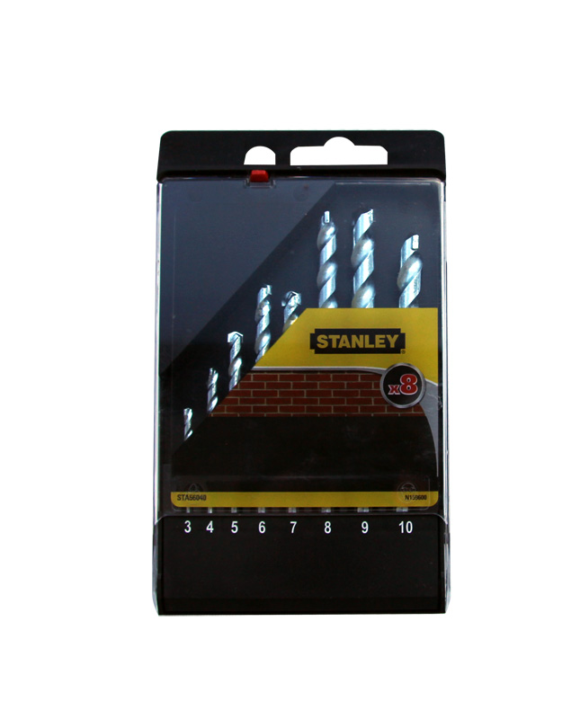 Wiertło Stanley do betonu walcowe 7 4 5 3 6 10 8 9mm zestaw (STA56040)