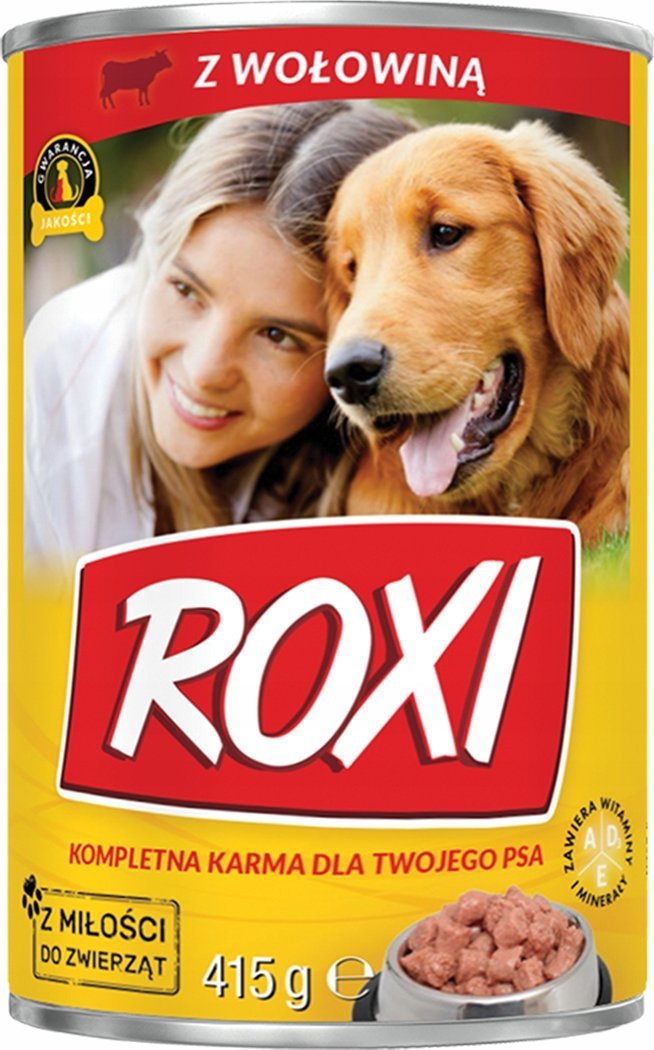 ROXI PUSZKA 24x415g z WOŁOWINĄ
