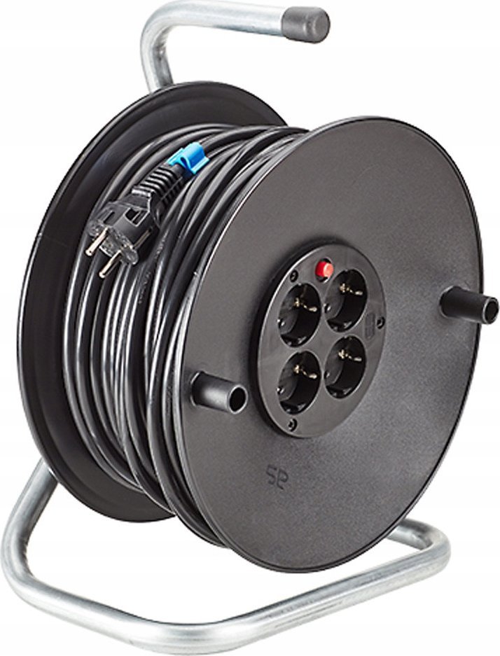 Bachmann Zwijacz kabla BACHMANN 4-kanałowy 230VAC z uziemionymi gniazdami, 50 m