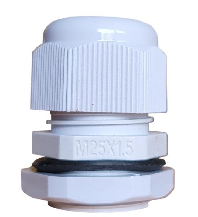 Dławnica kablowa 13-18mm IP67 gwint metryczny jasnoszara M25