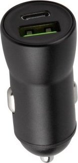 Ładowarka TelForceOne Maxlife ładowarka samochodowa PD3.0 + QC3.0 MXCC-04 1x USB-C 1x USB 20W czarna