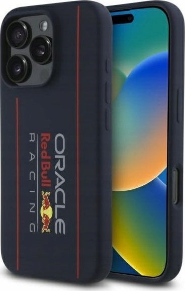 Red Bull RBHMP16X24SIOLRV iPhone 16 Pro Max 6.9" hardcase navy blue/navy Silicone Vertical Logo MagSafe