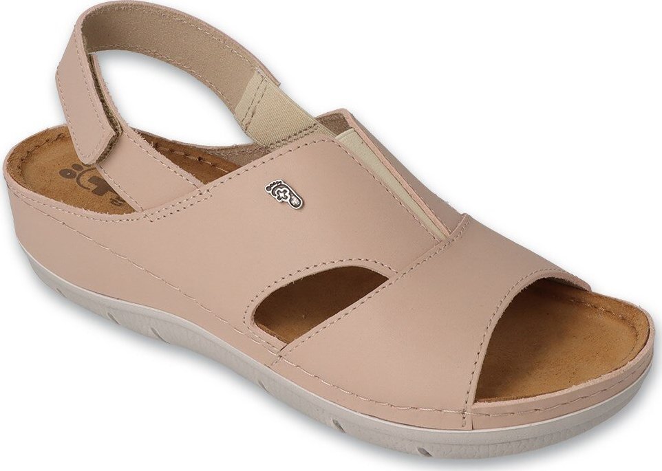 Dr Orto CASUAL Dr Orto CASUAL - Obuwie damskie sandały damskie skórzane beżowe 158D261 38