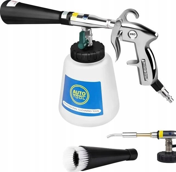 Rosfix PISTOLET PNEUMATYCZNY DO PRANIA TAPICERKI TORNADO ZŁĄCZE 1/4 KOMPRESOR