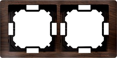 Kontakt-Simon Ramka Basic Neos podwójna dębowy (BMRC2/051)