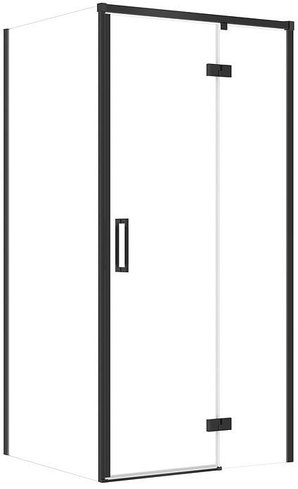 SET C109 KABINA LARGA ZAWIAS PRAWA CZARNA 100X90X195SZK TRANS WIR