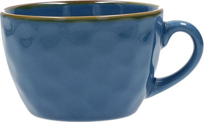 NPC Polska Rose&Tulipani Zestaw 4 kubków śniadaniowych z uchwytem z kamionki 420 ml granatowy