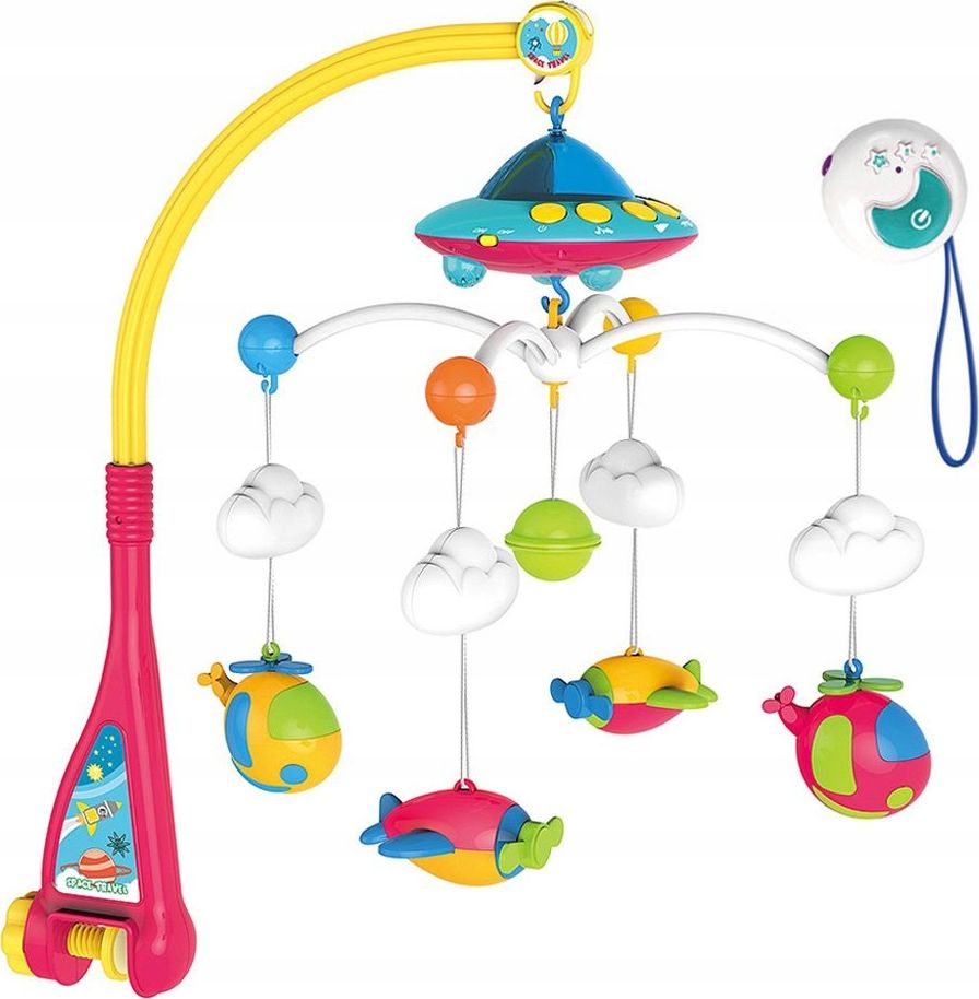 MalPlay Karuzelka Do Łóżeczka Ufo Z Projektorem Na Pilot