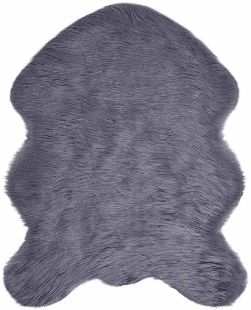 vidaXL Sztuczny dywan owczy w kolorze antracytowym 50 x 80 cm