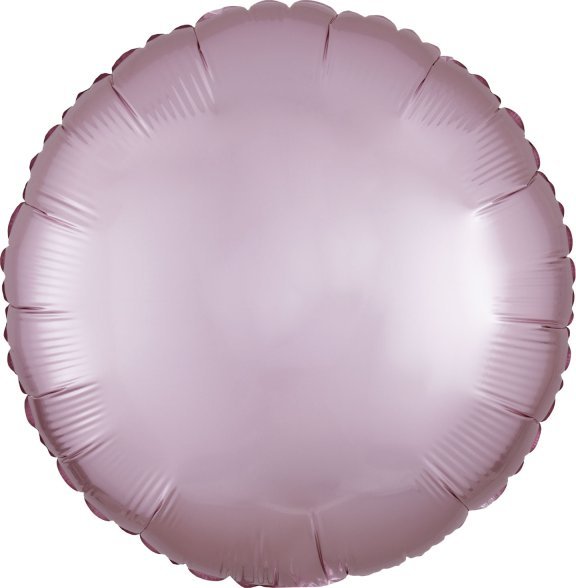 AMSCAN Balon foliowy Lustre Pastel różowy okrągły 43cm 9914119