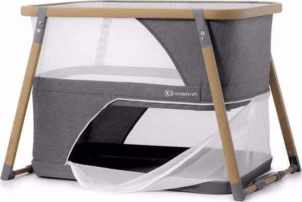 KinderKraft Łóżeczko turystyczne z funkcją kojca SOFI grey